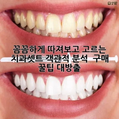 꼼꼼하게 따져보고 고르는 치과셋트🦷: 객관적 분석 & 구매 꿀팁 대방출!