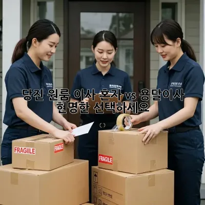 당진 원룸 이사, 혼자 vs 용달이사? 현명한 선택하세요!