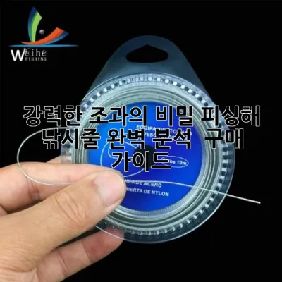 강력한 조과의 비밀! 피싱해 낚시줄 완벽 분석 & 구매 가이드