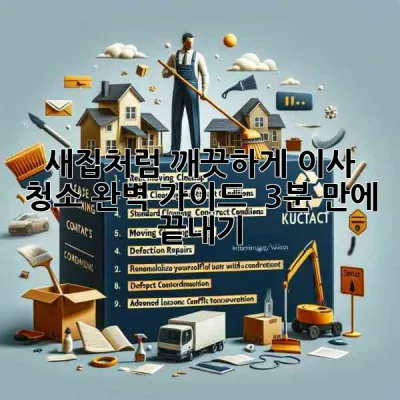 새집처럼 깨끗하게! 이사 청소 완벽 가이드 🏠✨ (3분 만에 끝내기!)