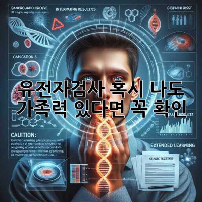 🧬 유전자검사, 혹시 나도? 가족력 있다면 꼭 확인! 👨‍👩‍👧‍👦